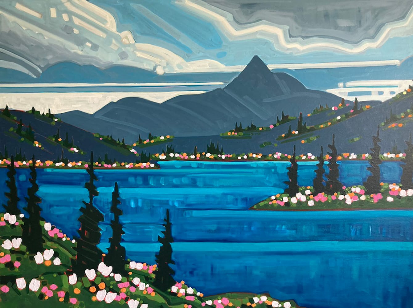painting close-up