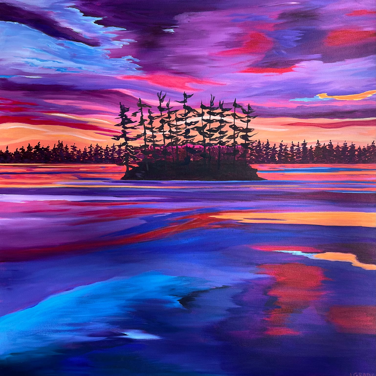painting close-up
