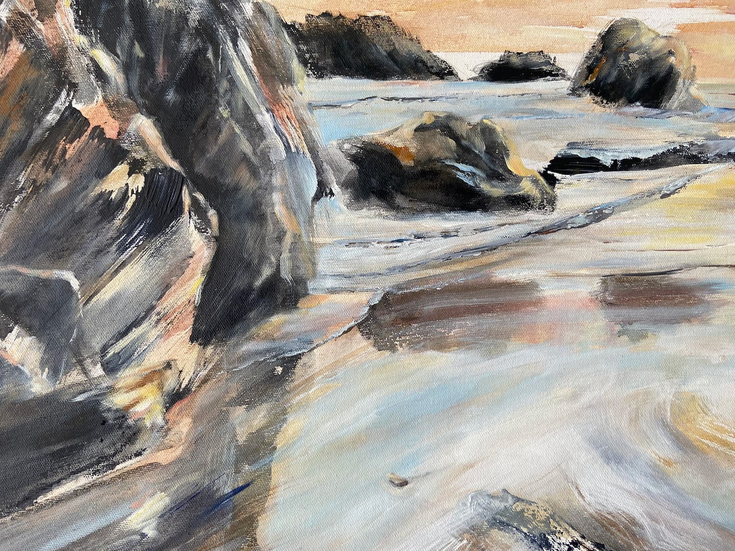 painting close-up