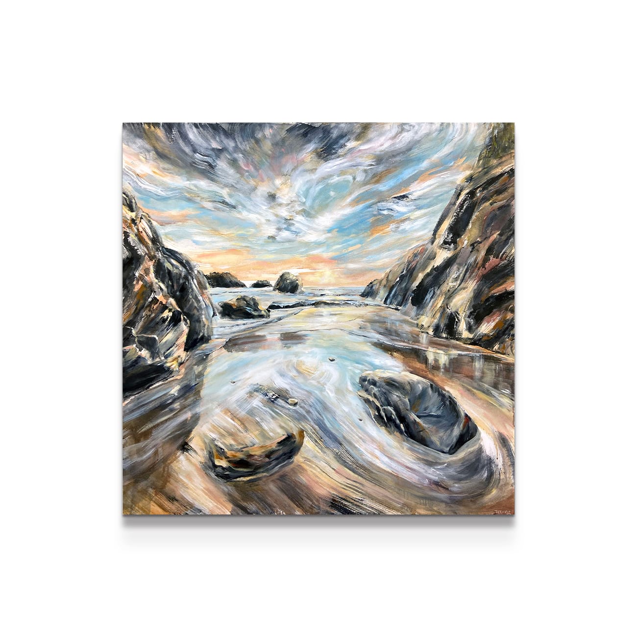 painting on white background