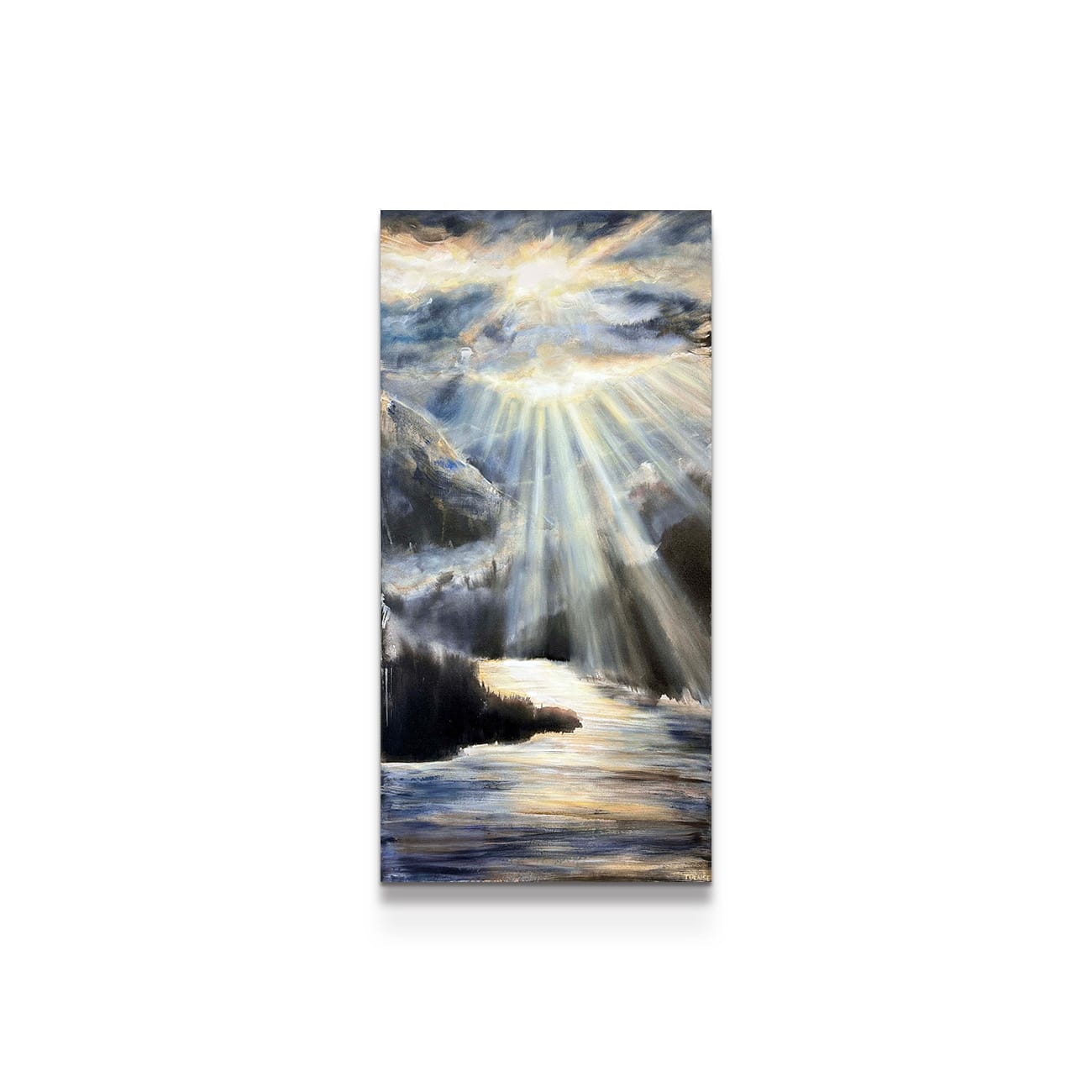 painting on white background