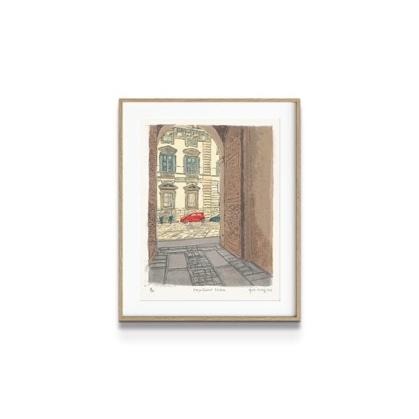 painting on white background