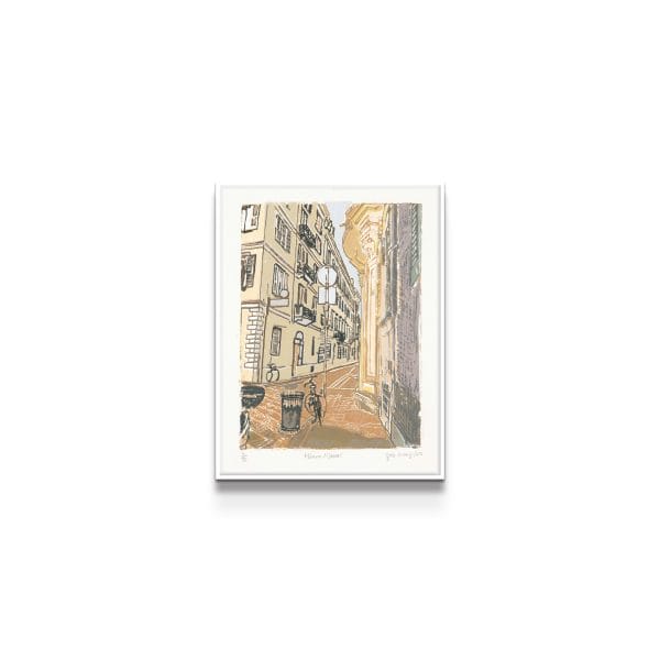 painting on white background