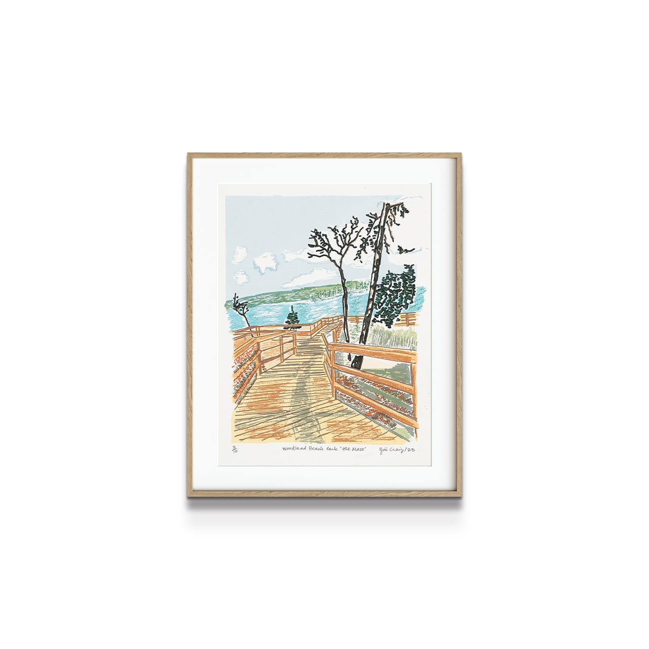 painting on white background