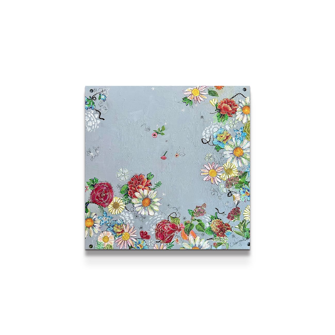 painting on white background