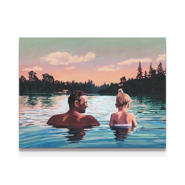 painting on white background