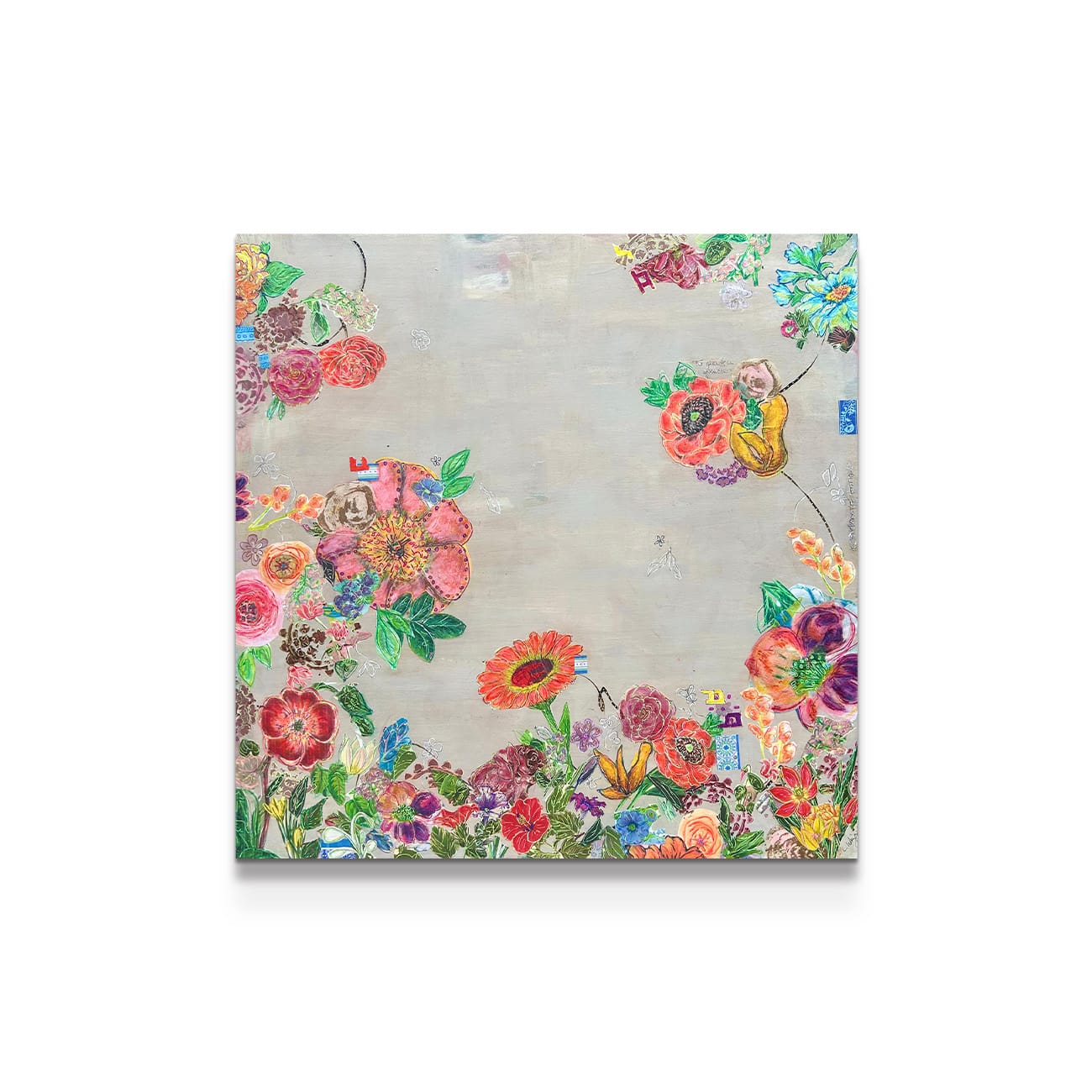 painting on white background