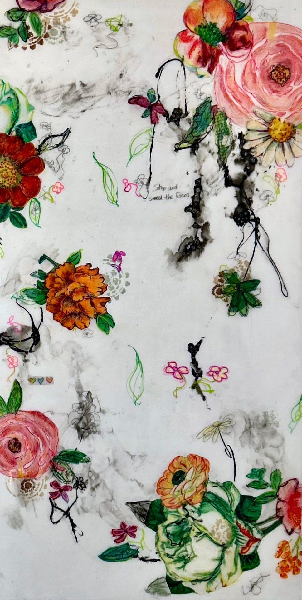 painting close-up