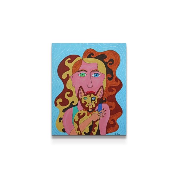 painting on white background