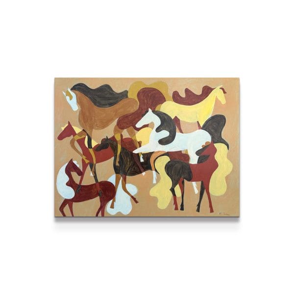 painting on white background