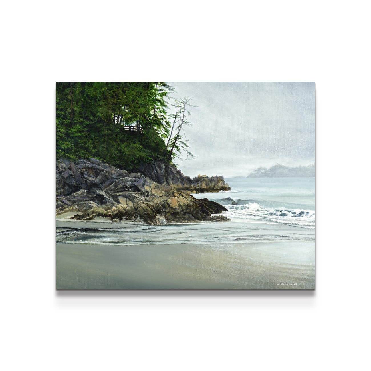 painting on white background