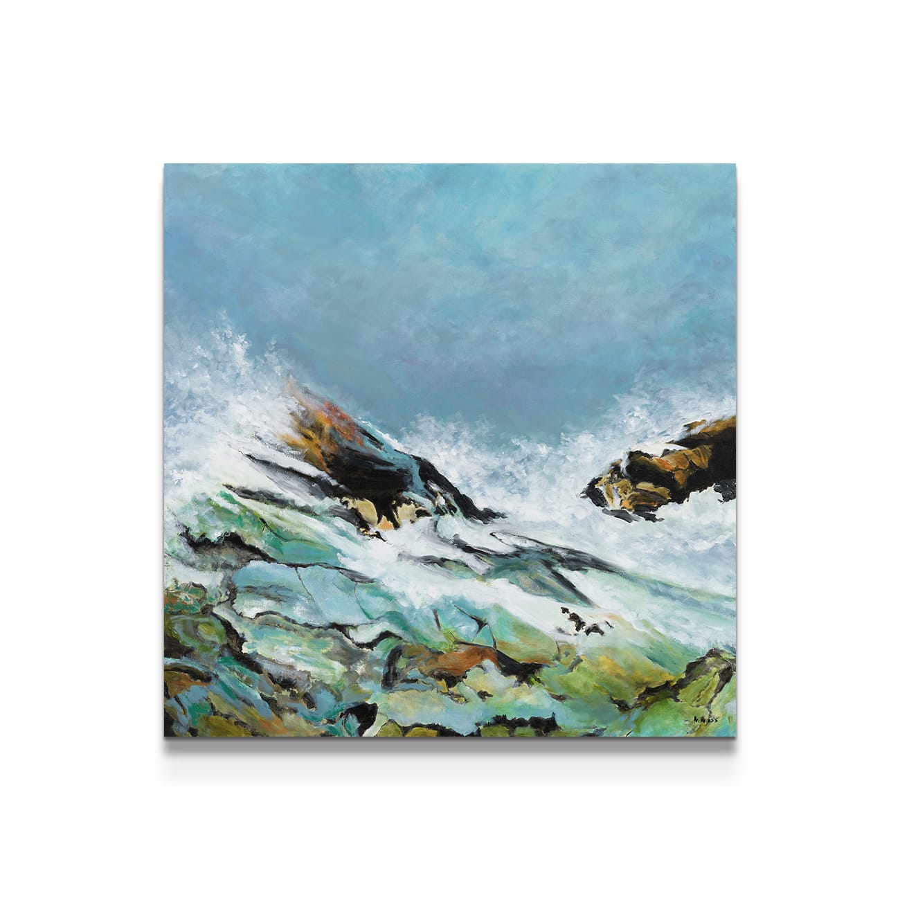 painting on white background