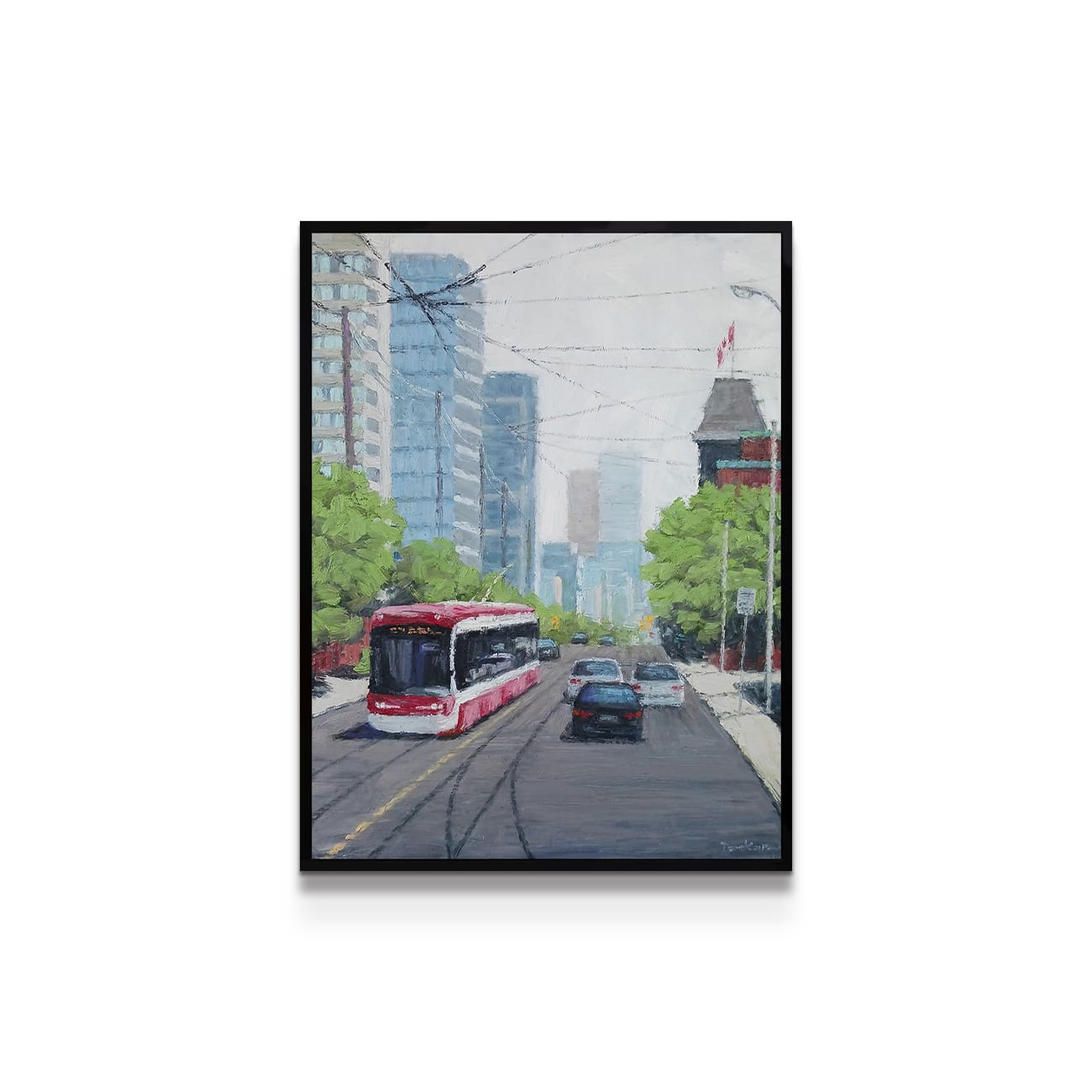painting on white background