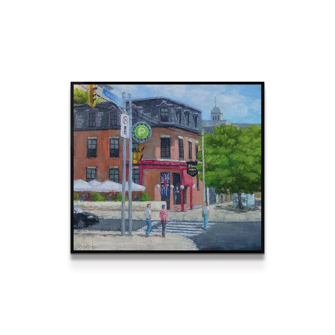 painting on white background