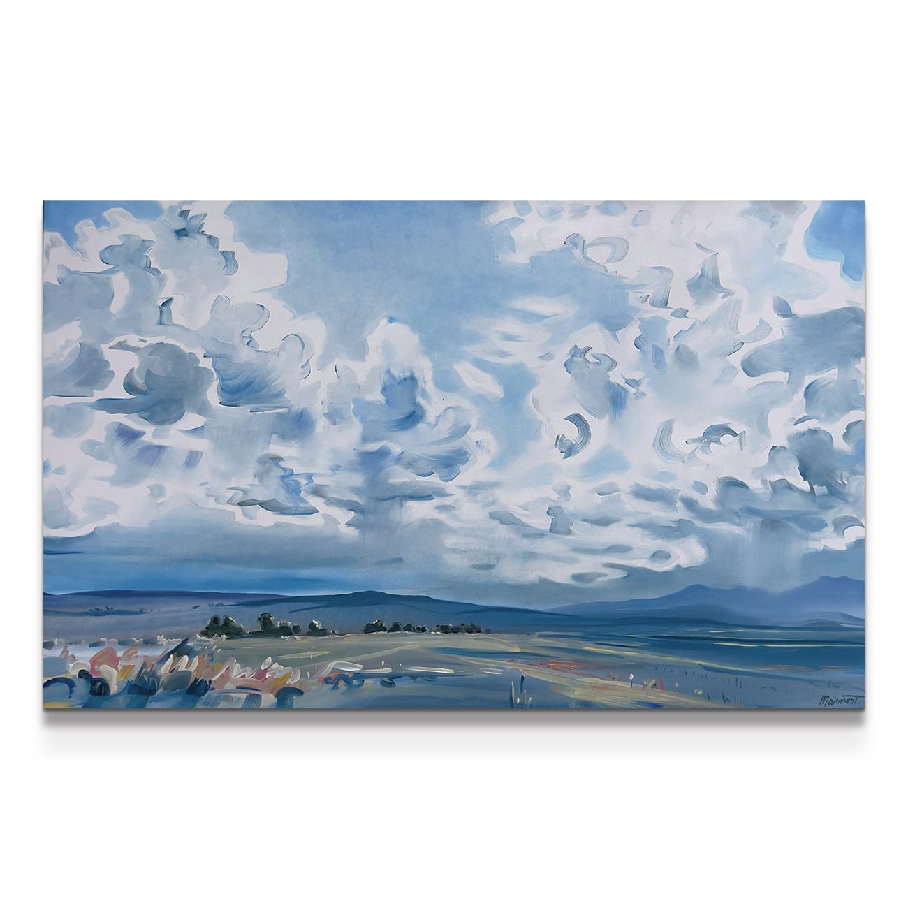 painting on white background