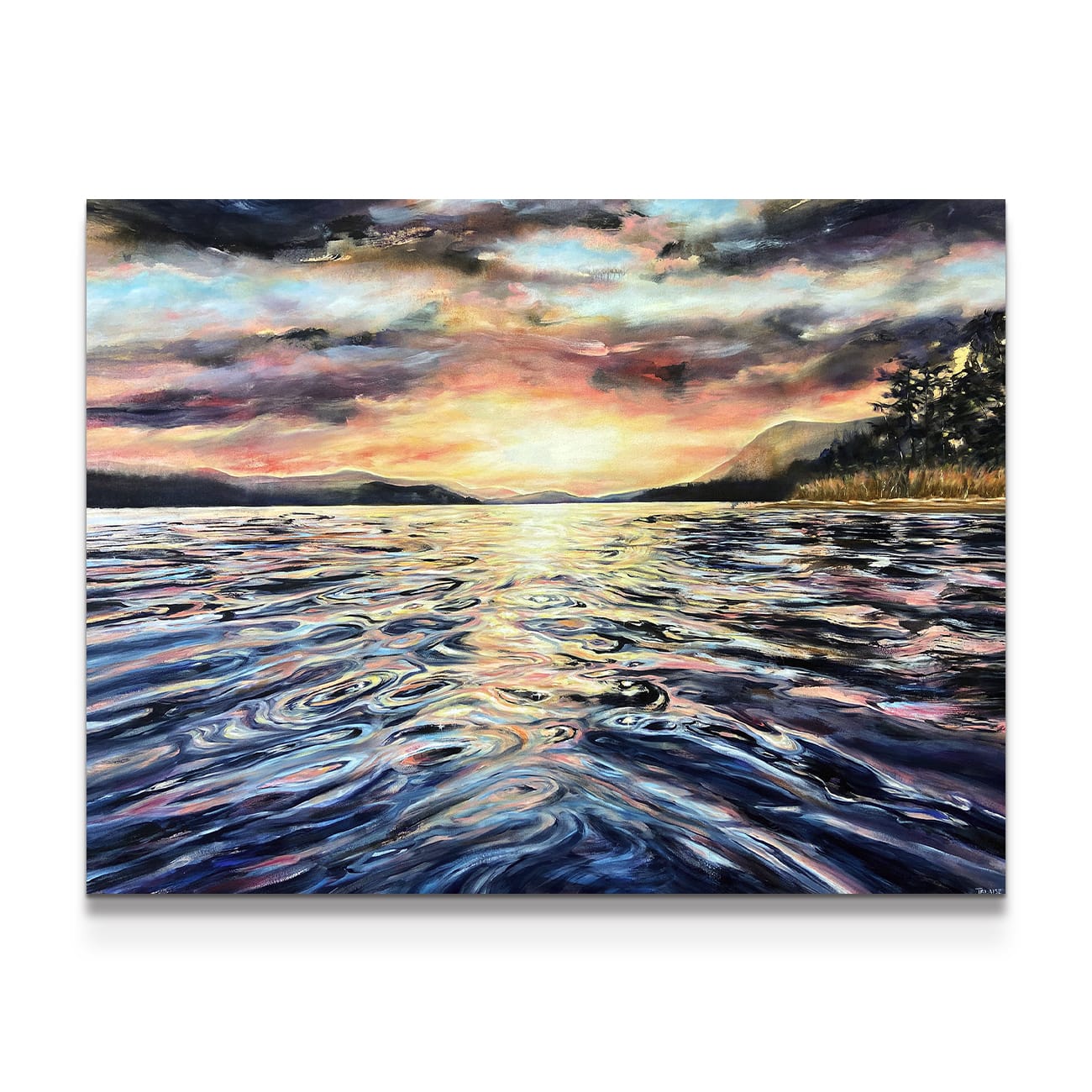 painting on white background
