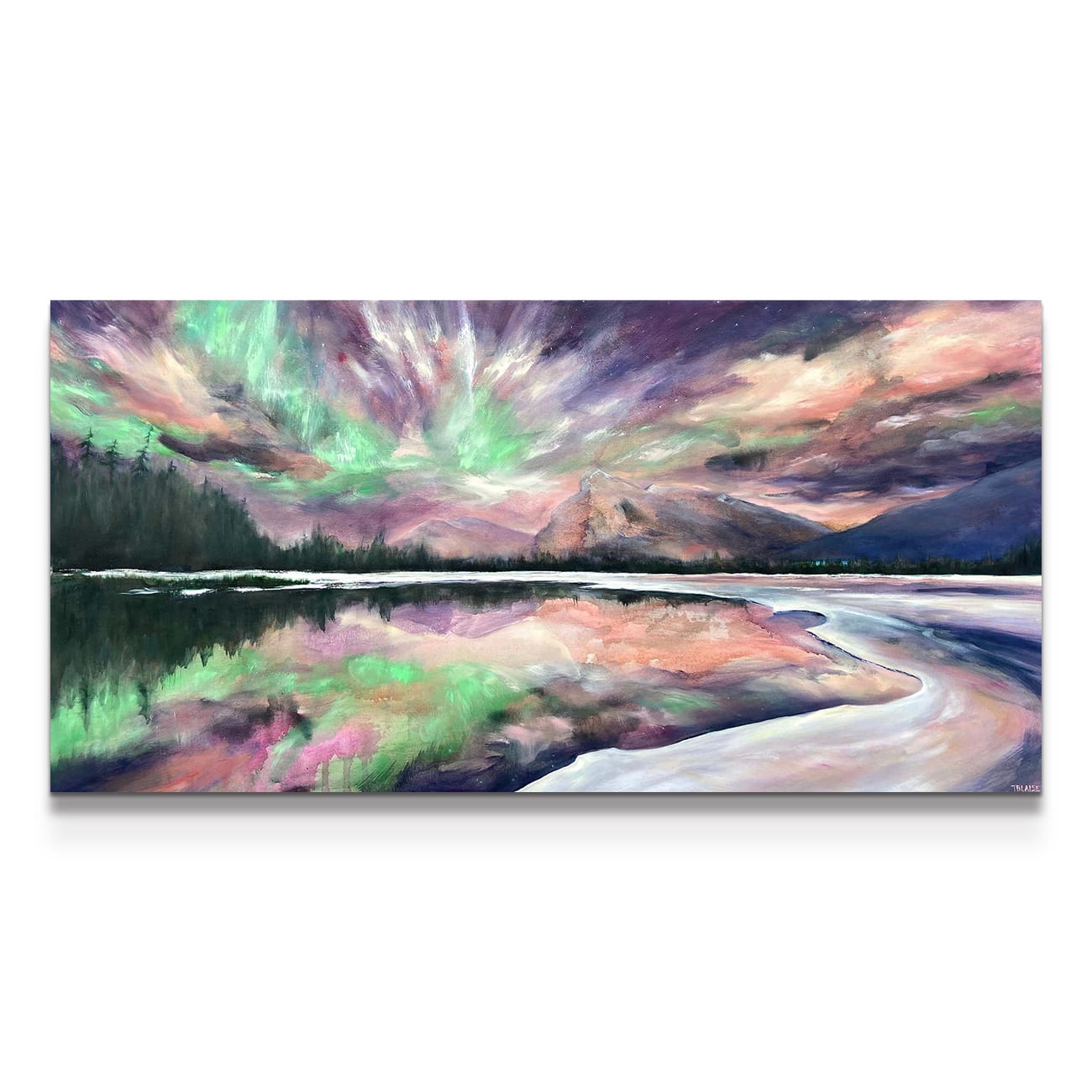painting on white background