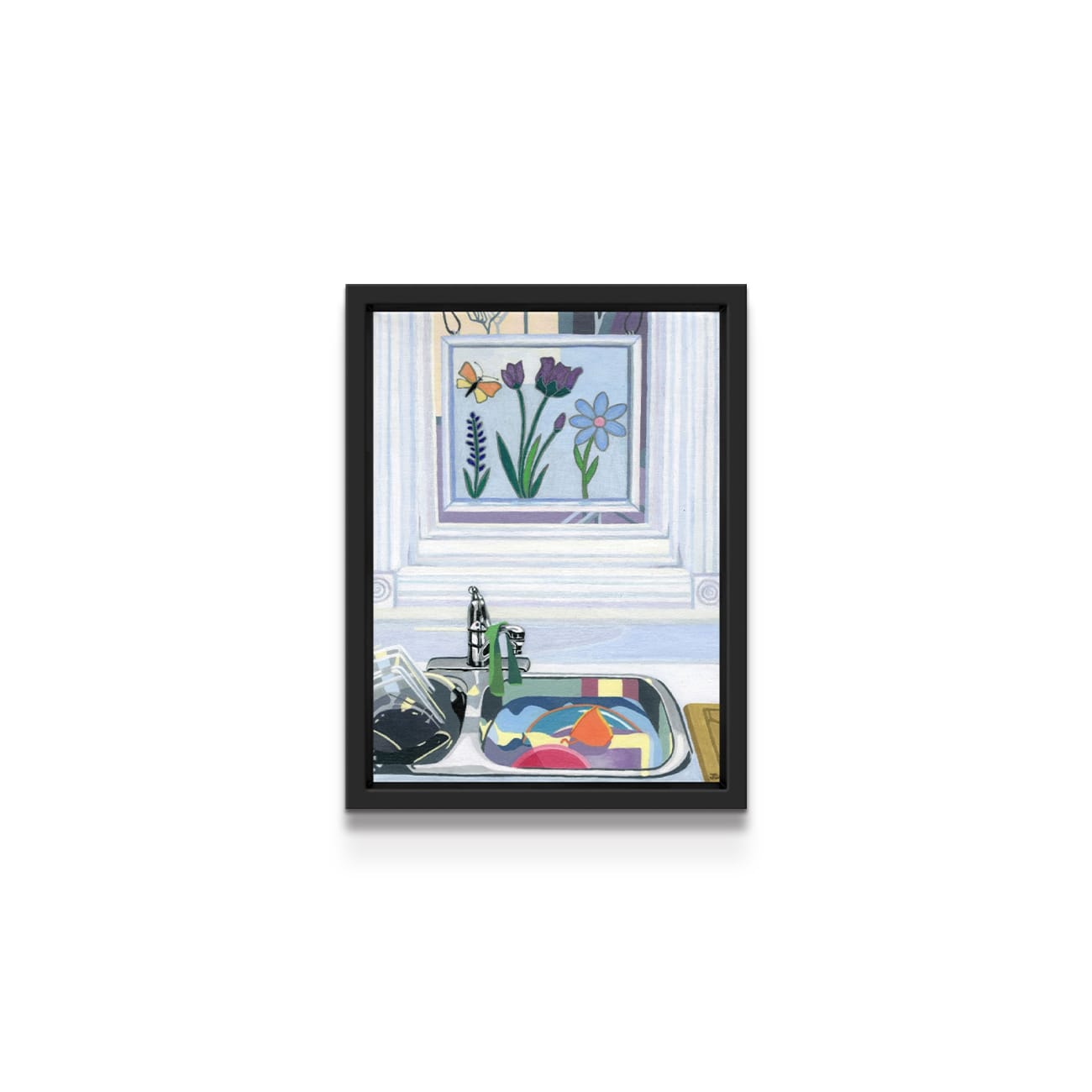 painting on white background