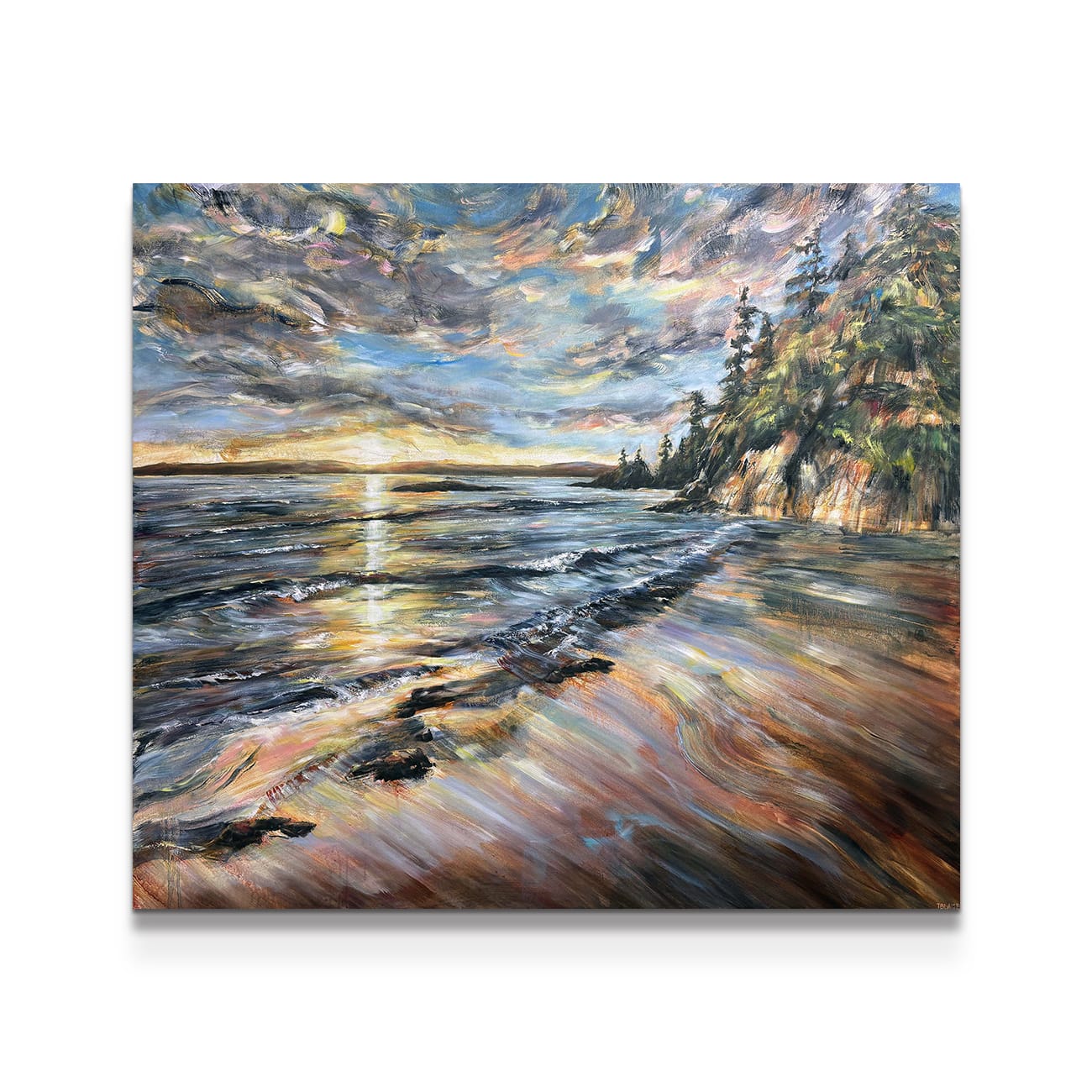 painting on white background