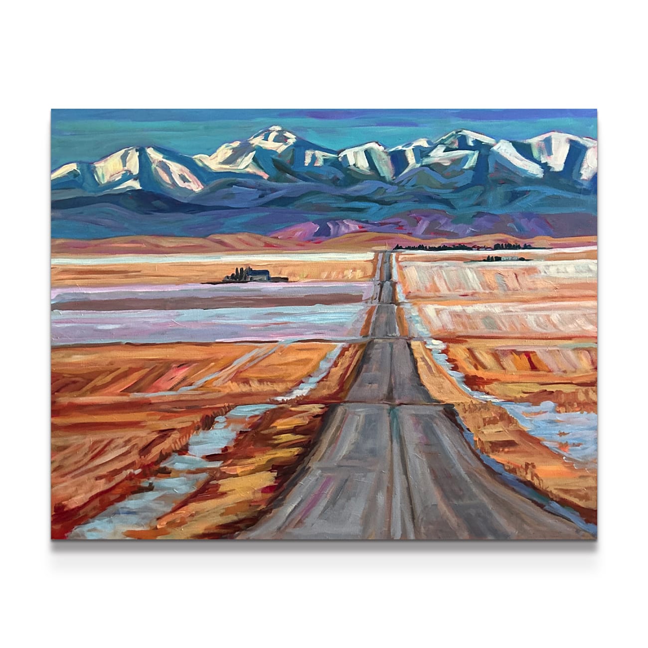 painting on white background