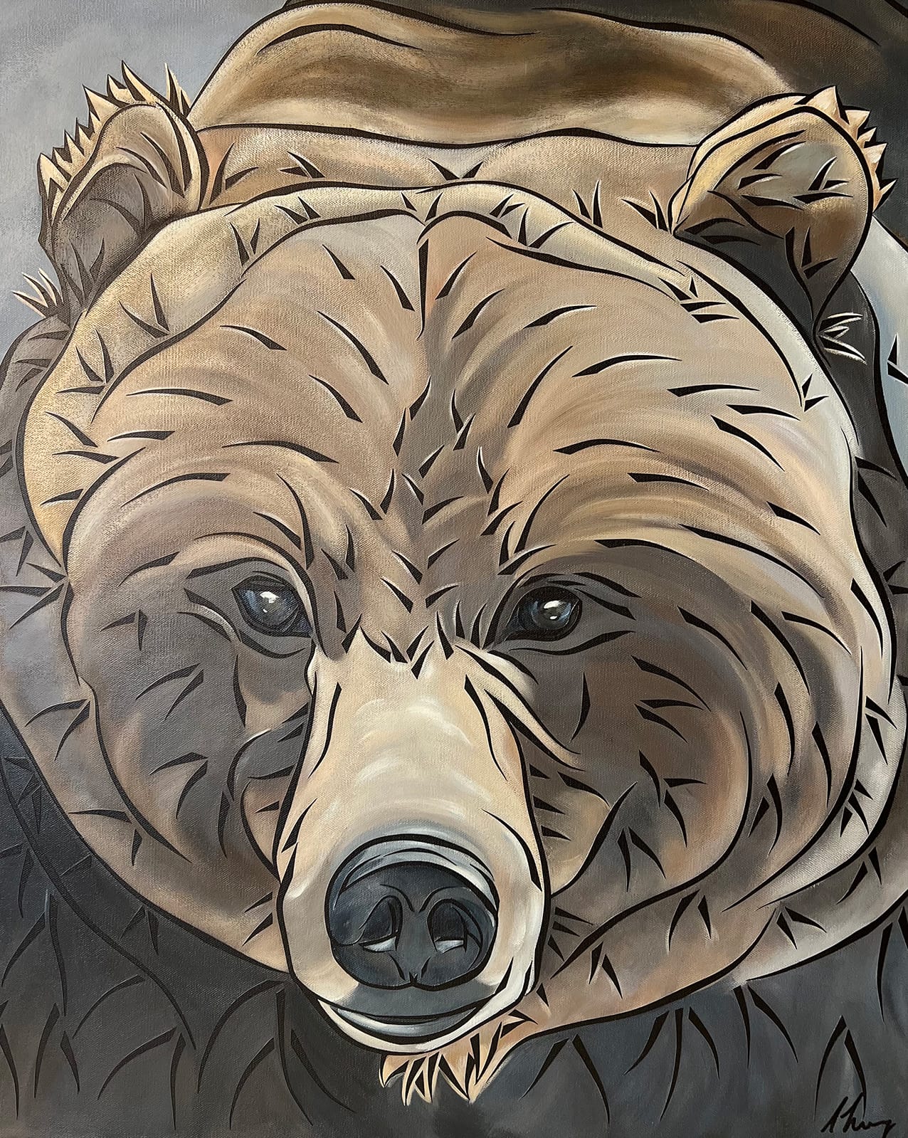 Bear No. 122 AKA The Boss | Bear No. 136 AKA Split Lip | ArtMatch