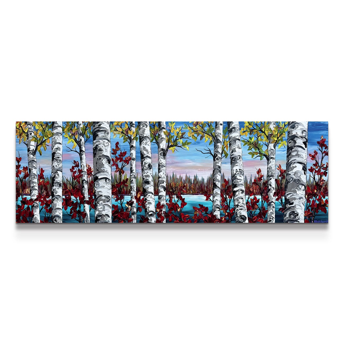 painting on white background