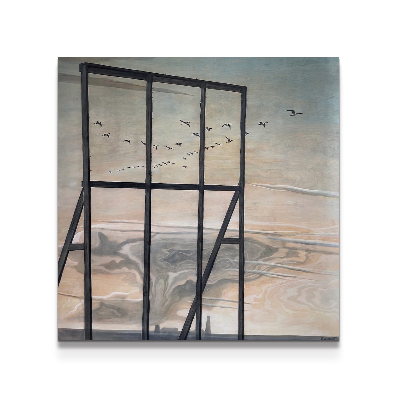 painting on white background