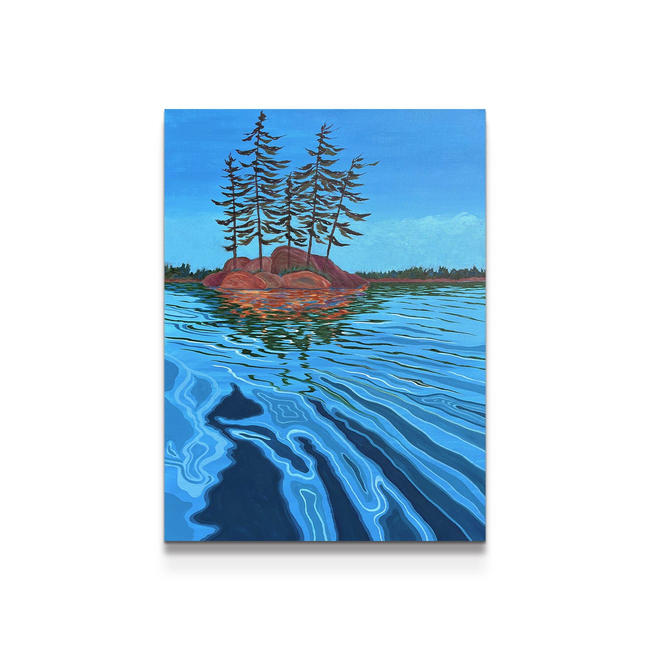 painting on white background