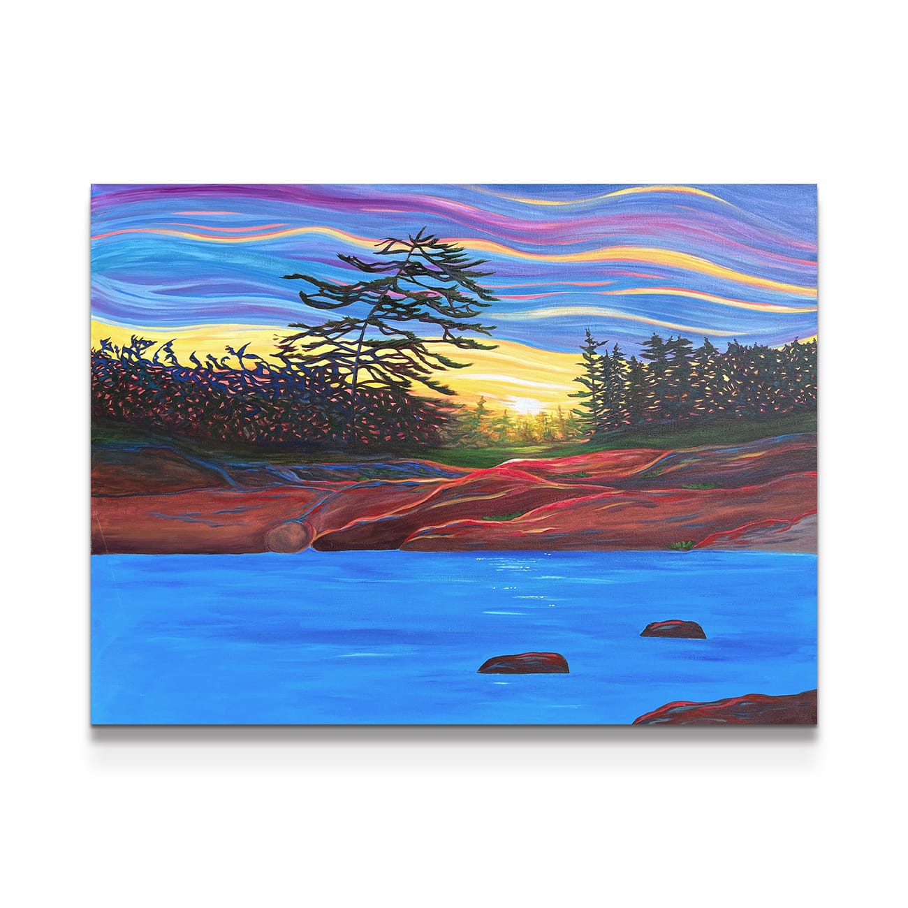 painting on white background