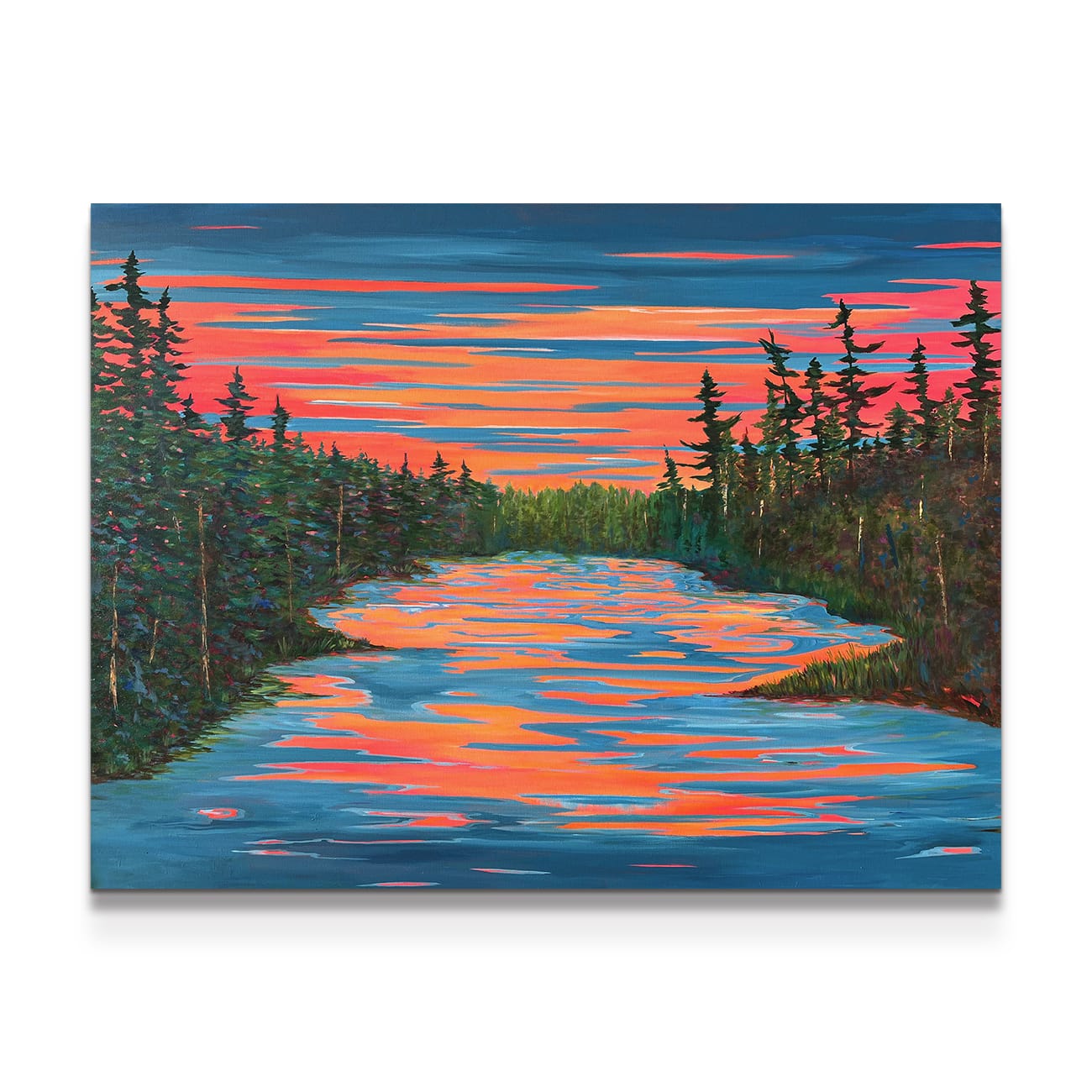 painting on white background
