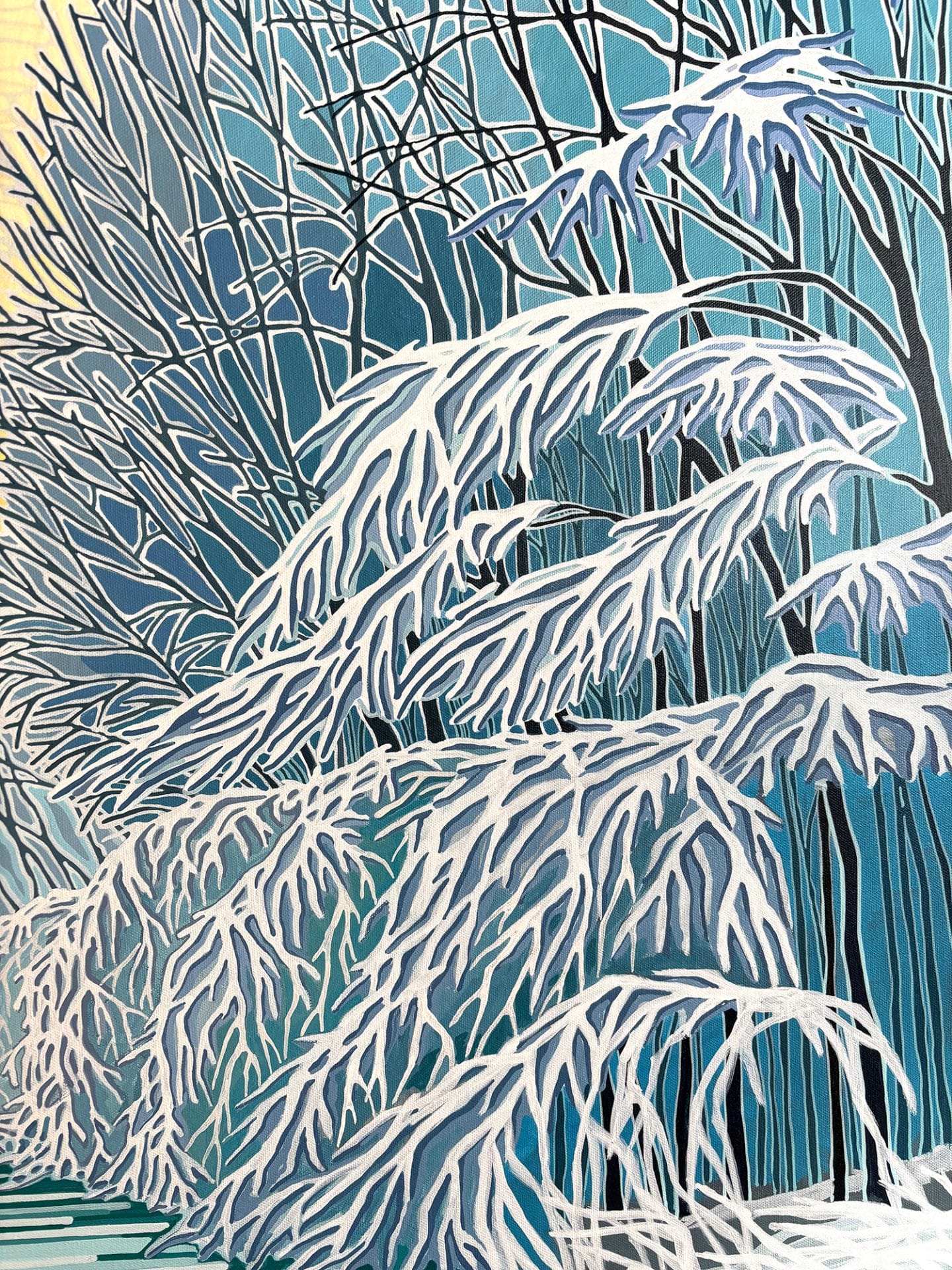 painting close-up