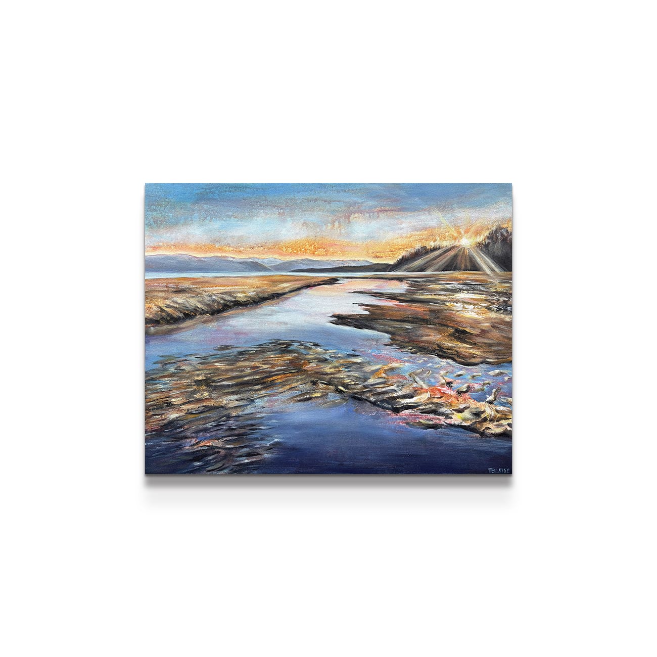 painting on white background