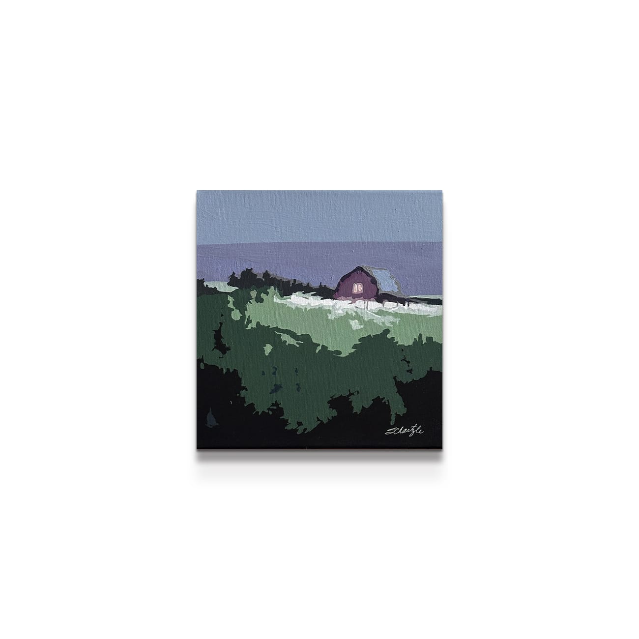 painting on white background