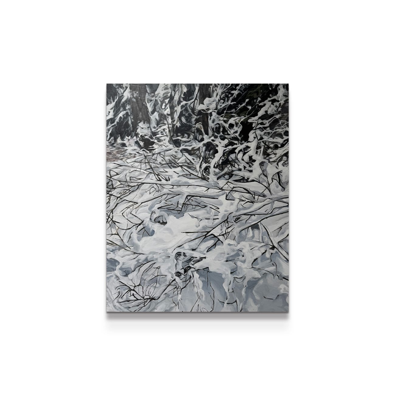 painting on white background