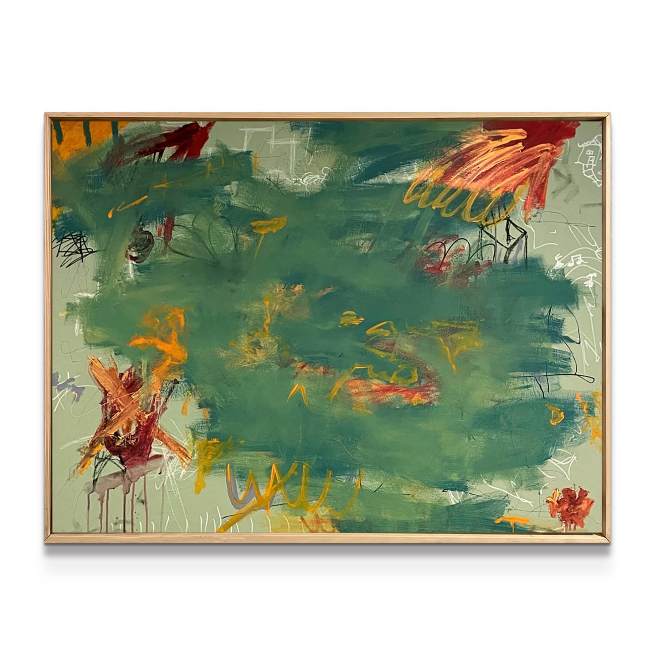 painting on white background