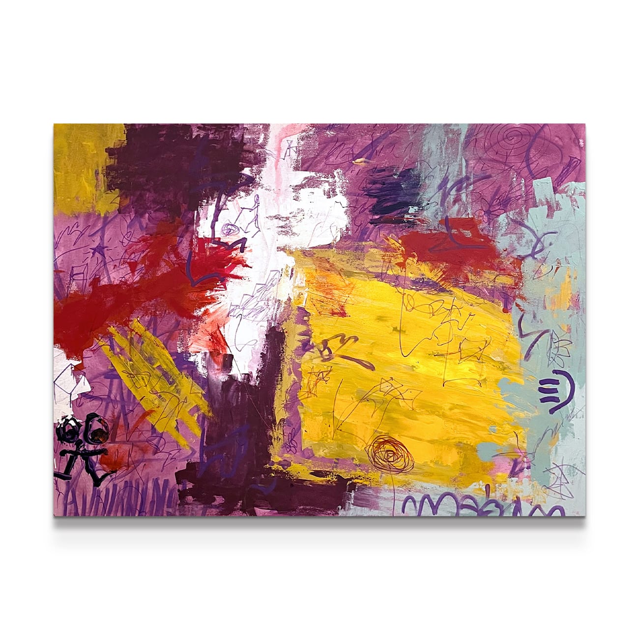 painting on white background