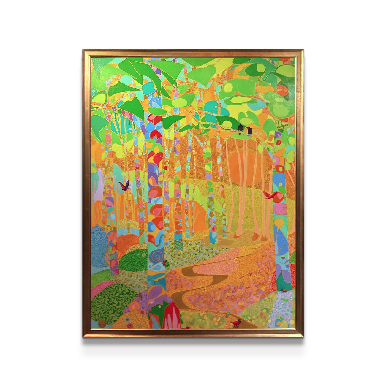 painting on white background
